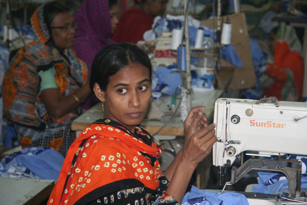 Image of female textile workers at work